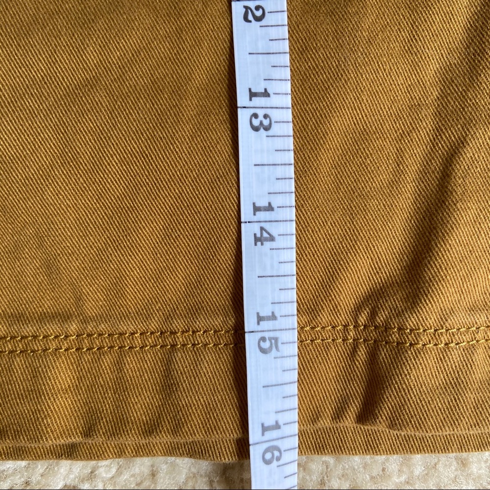 Old Navy Carmel Button Down Patch Pocket Skirt - image 8